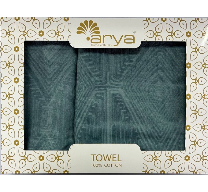 Набір Рушник Arya Жаккард Оксамит 50x90-70x140 Fuji