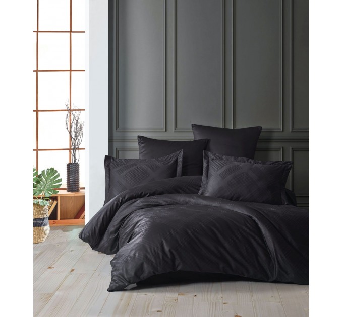 Постільна Білизна Arya Saheser Жаккард 200x220 Evans Чорний