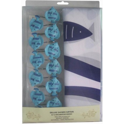 Штор для ванни Arya 180x180 Fish