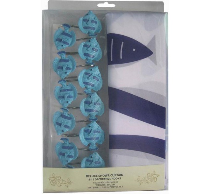 Штор для ванни Arya 180x180 Fish