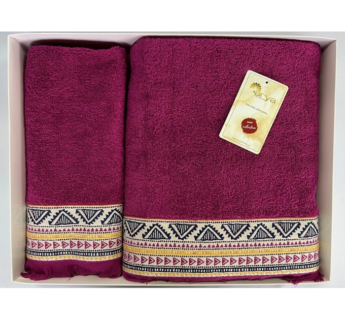 Набір Рушник Arya Жаккард 50x90-70x140 Firuze