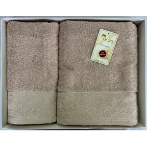 Набір Рушник Arya Жаккард 50x90-70x140 Sena