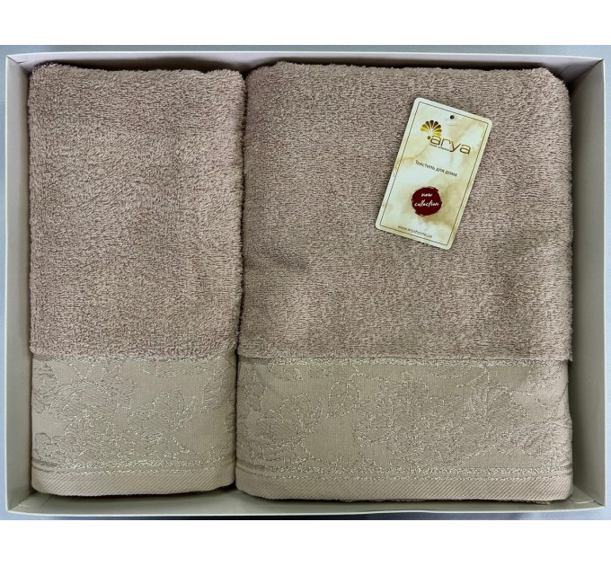 Набір Рушник Arya Жаккард 50x90-70x140 Sena