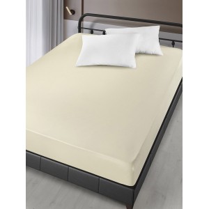 Простирадло Сатин Arya На Гумці 160x200+30cm London Кремовий