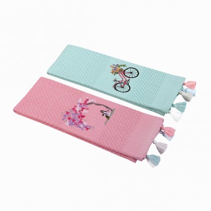 Набір Кухонних Рушників Arya З Вишивкою 65x39 2 Пр. Koiki