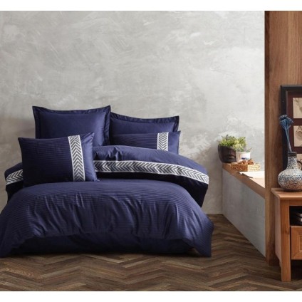 Постільна Білизна Arya Saheser Жаккард 200x220 Brillant Синій