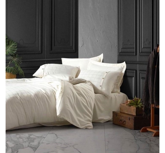 Постільна Білизна Arya Saheser Жаккард 200x220 Perla Кремовий