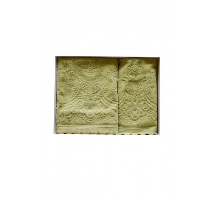 Набір Рушник Arya Жаккард Оксамит 50x90-70x140 Sabino