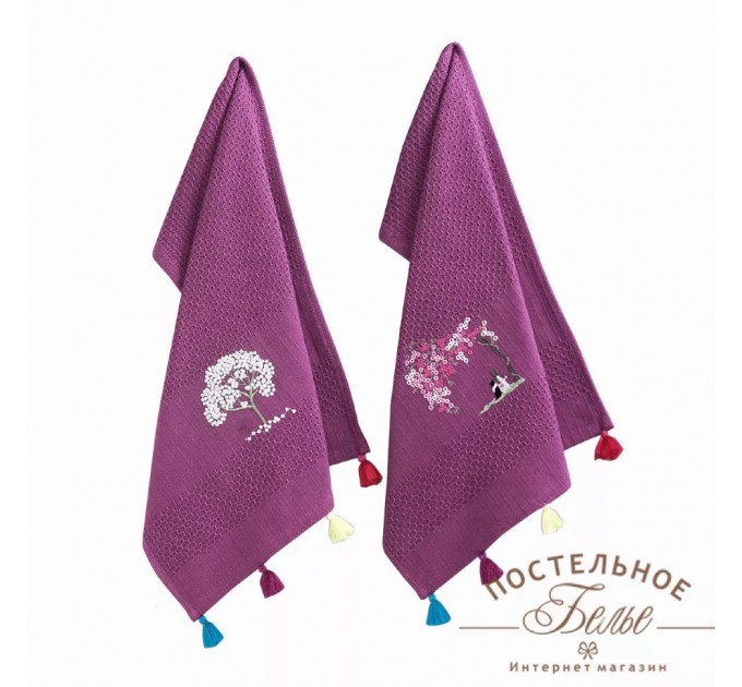 Набір Кухонних Рушників Arya З Вишивкою 65x39 2 Пр. Melisima