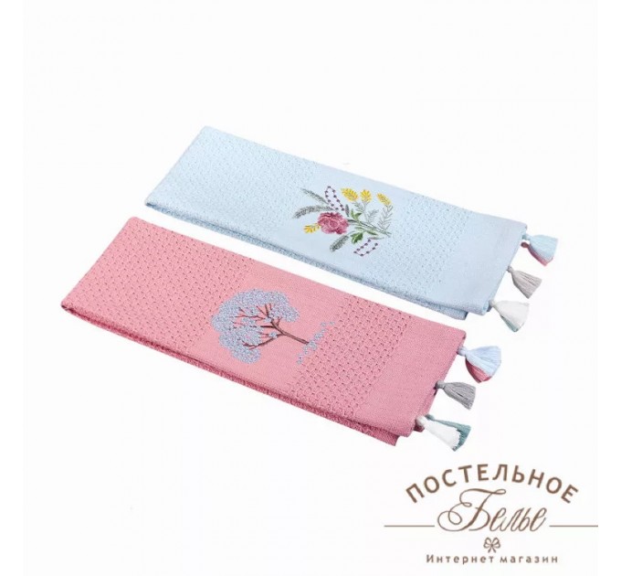 Набір Кухонних Рушників Arya З Вишивкою 65x39 2 Пр. Pera