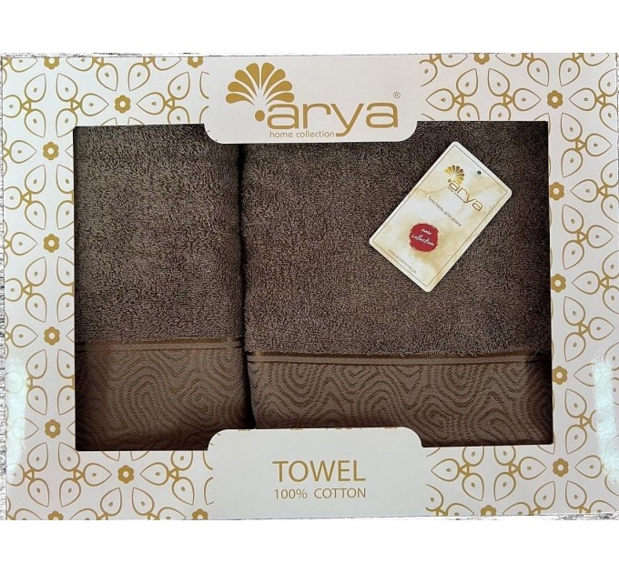 Набір Рушник Arya Жаккард 50x90-70x140 Fold