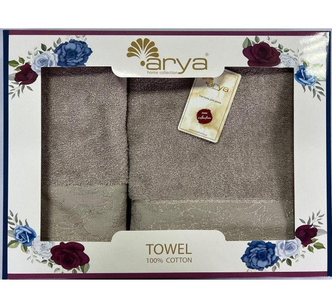 Набір Рушник Arya Жаккард 50x90-70x140 Sena