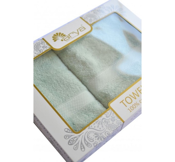 Набір Рушник Arya Однотонне 50x90-70x140 2 Пр. Miranda Soft