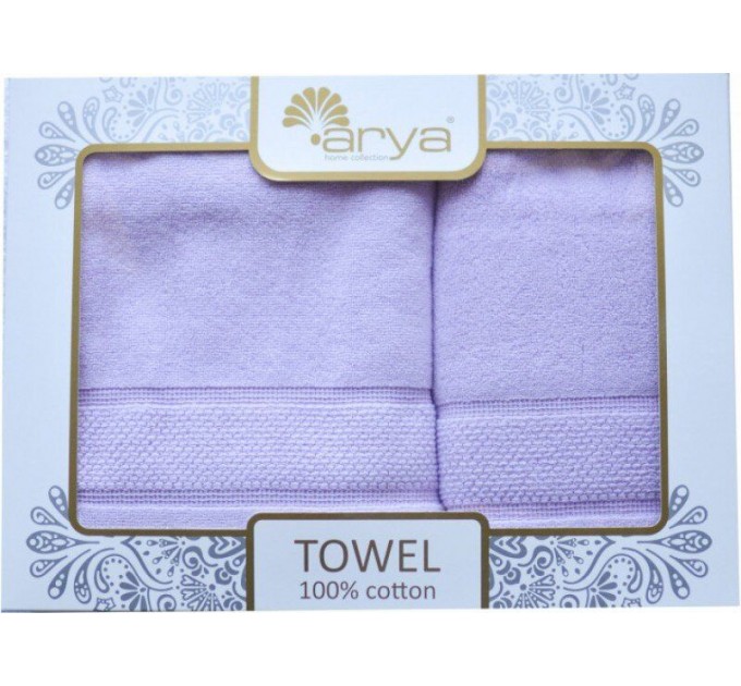 Набір Рушник Arya Жаккард З Окантовкою 50x90-70x140 Poise