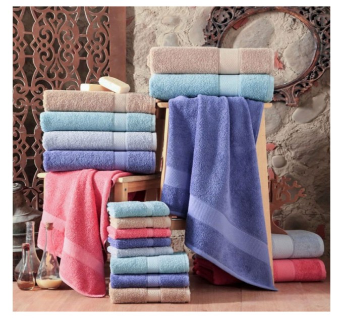 Рушник Arya однотонний 100x150 Miranda Soft