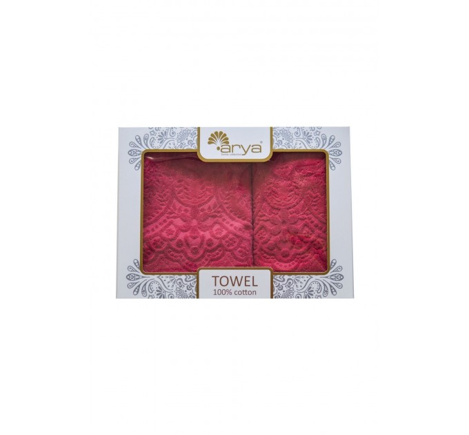 Набір Рушник Arya Жаккард Оксамит 50x90-70x140 Sabino