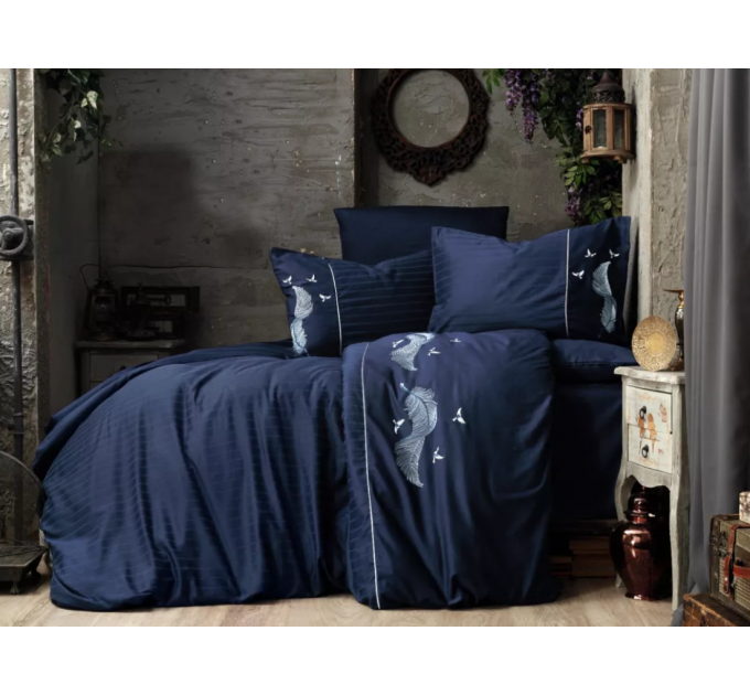 Постільна Білизна Arya Vogue Embroidery Сатин З Вишивкою 200x220 Noktis