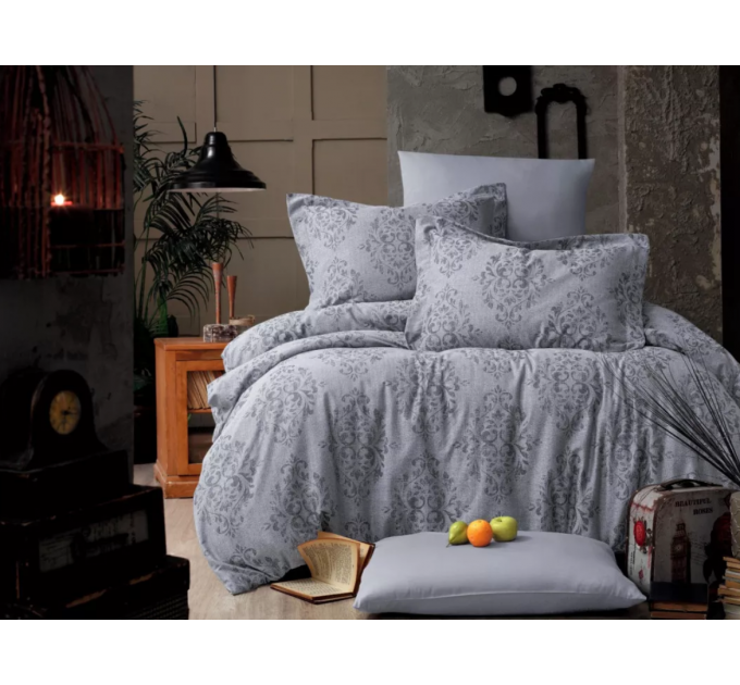 Постільна білизна Arya Vogue Органік Жаккард 200x220 Siv