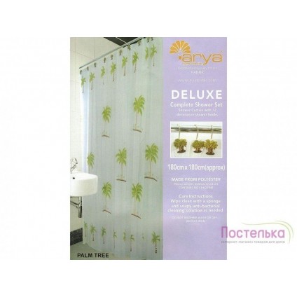 Штор для ванни Arya 180x180 Palm Tree